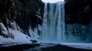 Звуки водопада Скоугафосс и реки для сна, учёбы и полного расслабления