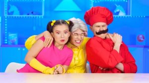 Кулинарный Челлендж# Я против Бабушки # Удивительные Кухонные Рецепты от Multi DO Smile