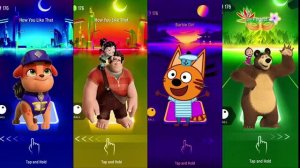 Маша и Медведь устраивают ураганный заезд на плитках Tiles Hop! 👧👱♂️🐻🌲🎵🕺🔥🚀