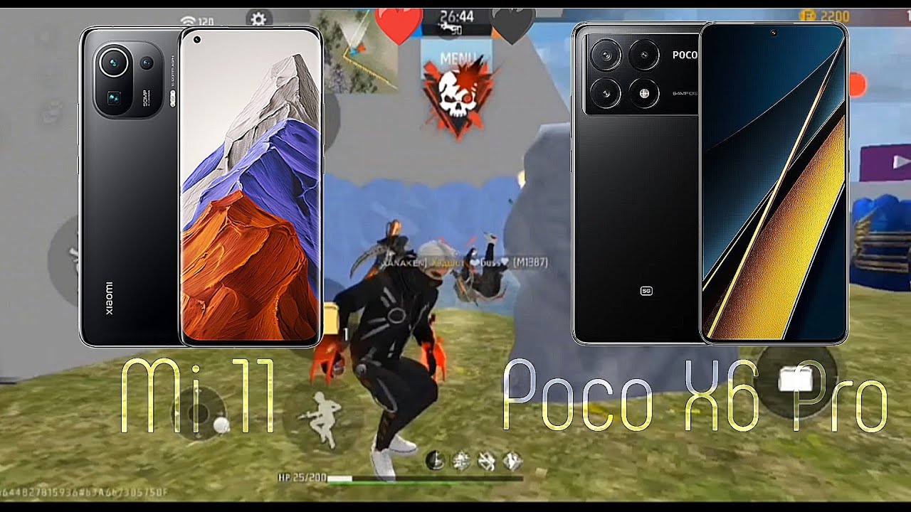 XIAOMI MI 11 VS XIAOMI POCO X6 PRO 🔥 FREE FIRE HIGHLIGHTS ❤️ смотреть онлайн