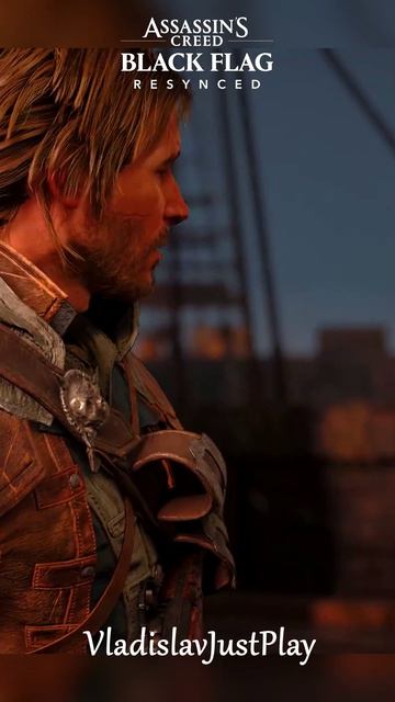 ПЕРВАЯ ВСТРЕЧА ЭДВАРДА и АДЕВАЛЕ в AC BLACK FLAG RESYNCED! 🤝 #shorts #gaming #assassinscreed