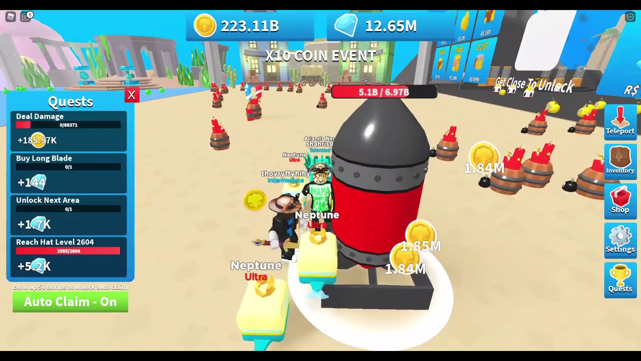 БАМБЕЙСКИЙ СИМУЛЯТОР РОБЛОКС 💣 Мой пятый день в Roblox Bomb Simulator X10 COINS смотреть онлайн