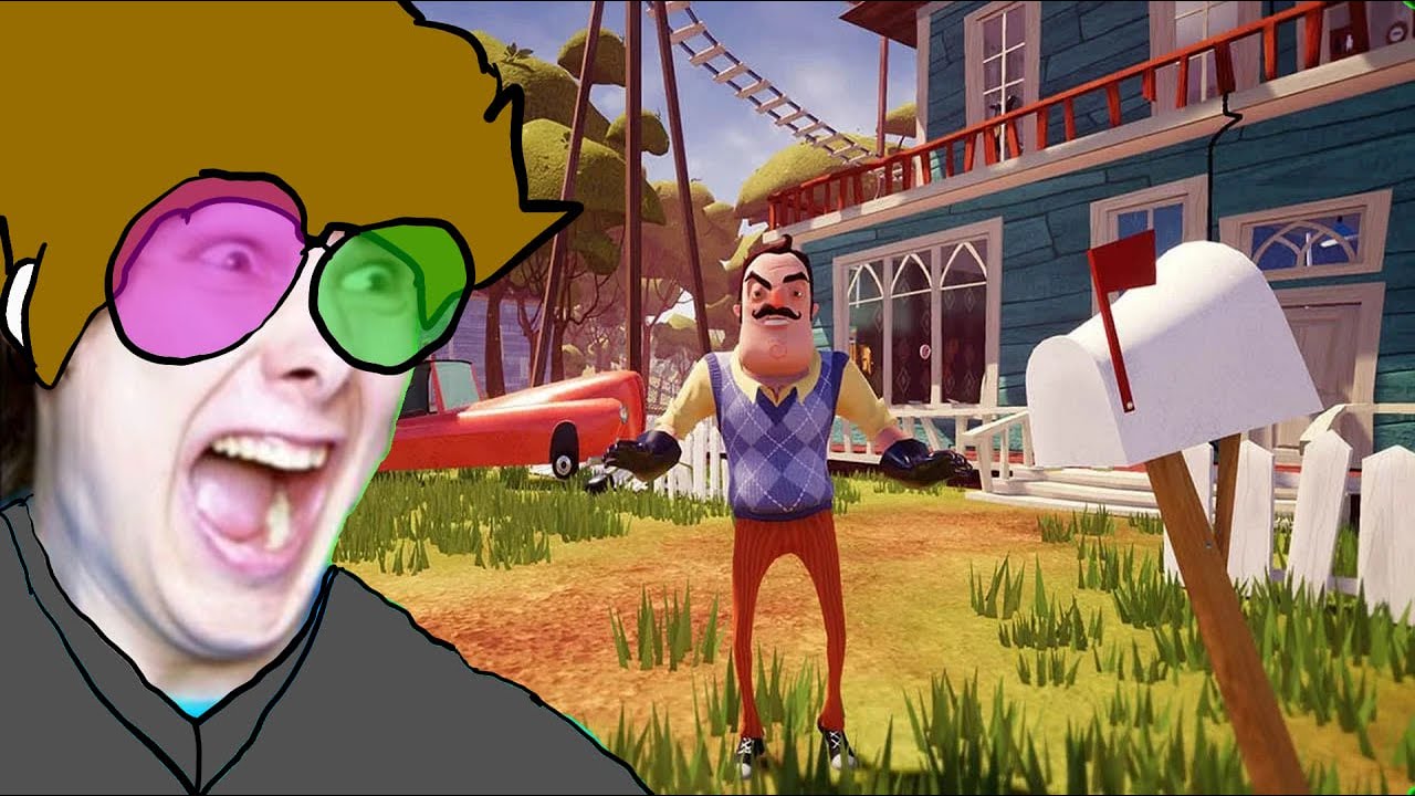 Hello Neighbor. Кромер залез к нему дамой?!? смотреть онлайн
