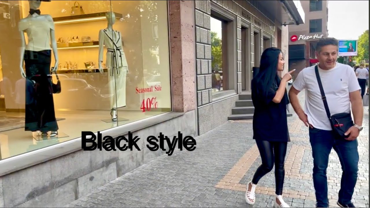 Armenia 🇦🇲Yerevan.Black style ,on the streets of the City. смотреть онлайн