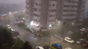 Жуткая гроза в Екатеринбурге в ночь с 10 ого по 11.07.2026 Академический  - Унц Время 00 :15