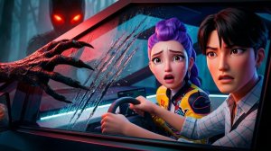 🍿 Руми и Джину свернули не туда 😱 (Загадка охотника на демонов в стиле K-pop)