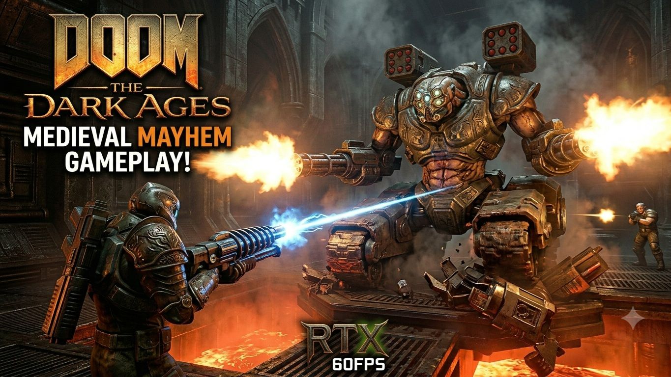 DOOM: The Dark Ages. (Village of Khalim, Chapter 1 Ultra-Violence ) Walkthrough смотреть онлайн