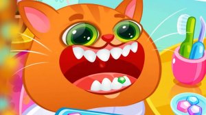 КОТИК БУБУ 2 Обновление Салон красоты! Друзья Радугарог My Talking Cat Bubbu  #35 Игровой