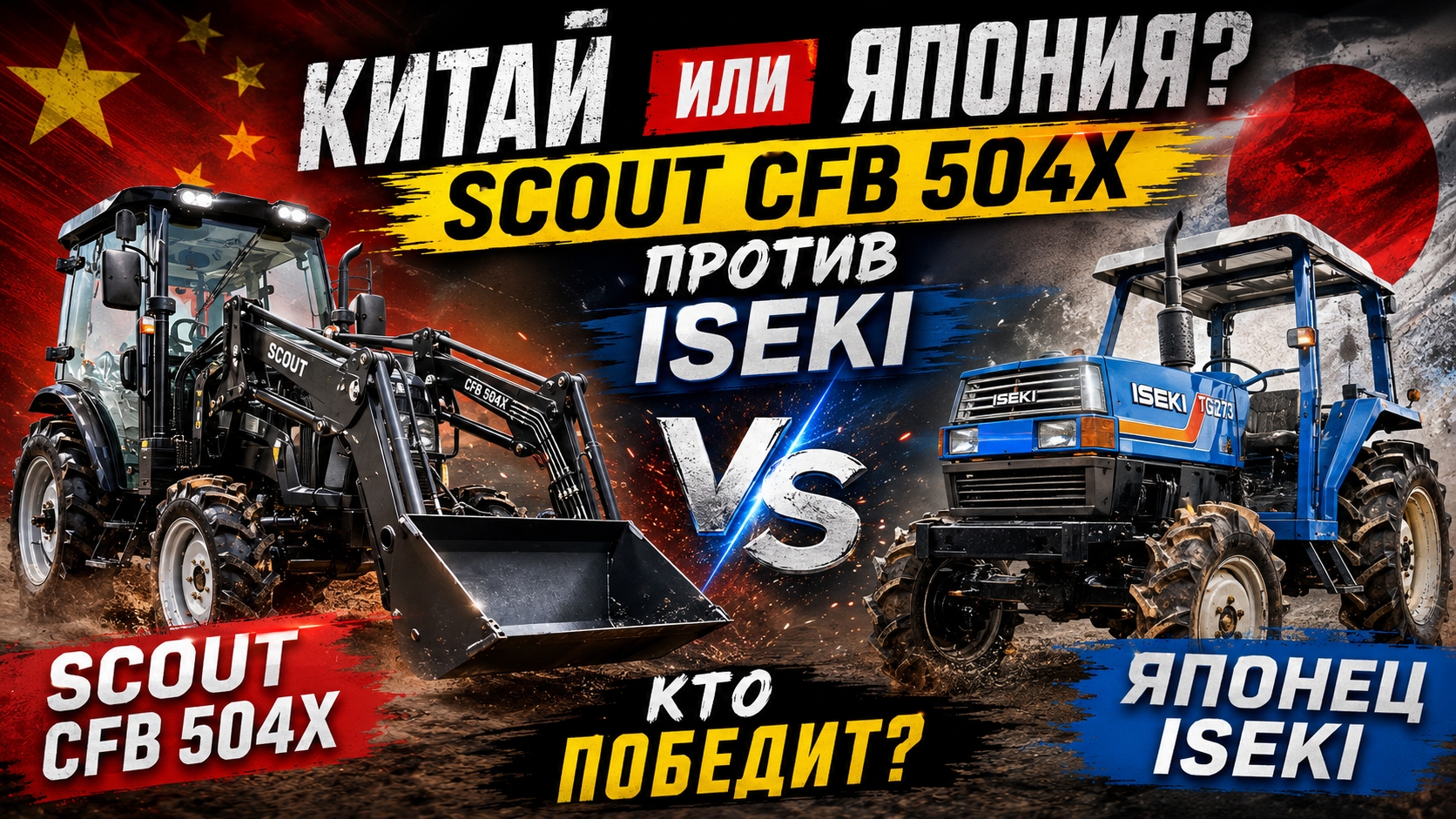 Скаут CFB 504 X поотив Iseki Geas 273 смотреть онлайн