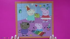 ДЕНЬ РОЖДЕНЬЕ СВИНКИ ПЕППЫ - СОБИРАЕМ ПАЗЛЫ PEPPA PIG