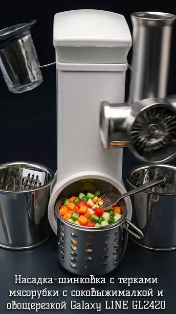 Насадка-шинковка с терками мясорубки с соковыжималкой и овощерезкой Galaxy LINE GL2420