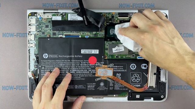 HP Spectre 13 4103dx Разборка, чистка от пыли и замена термопасты смотреть онлайн