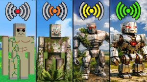 Новые эксперименты с железным големом и разными вариантами Wi-Fi в Minecraft
