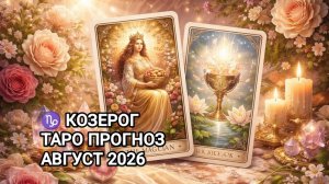 ♑ КОЗЕРОГ ✨ ТАРО ПРОГНОЗ ✨ АВГУСТ 2026