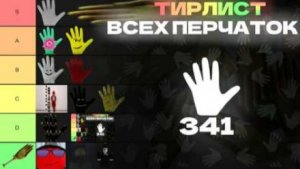 Тир лист всех перчаток в Slap Battles