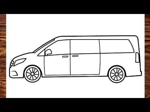 How To Draw MERCEDES -BENZ vito van - Easy Car drawing смотреть онлайн