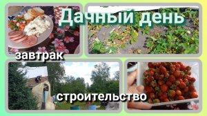 ДАЧНЫЙ ДЕНЬ//завтрак//разбор крыши