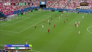 1 тайм матча Норвегия - Англия, ЧМ по Футболу 2026