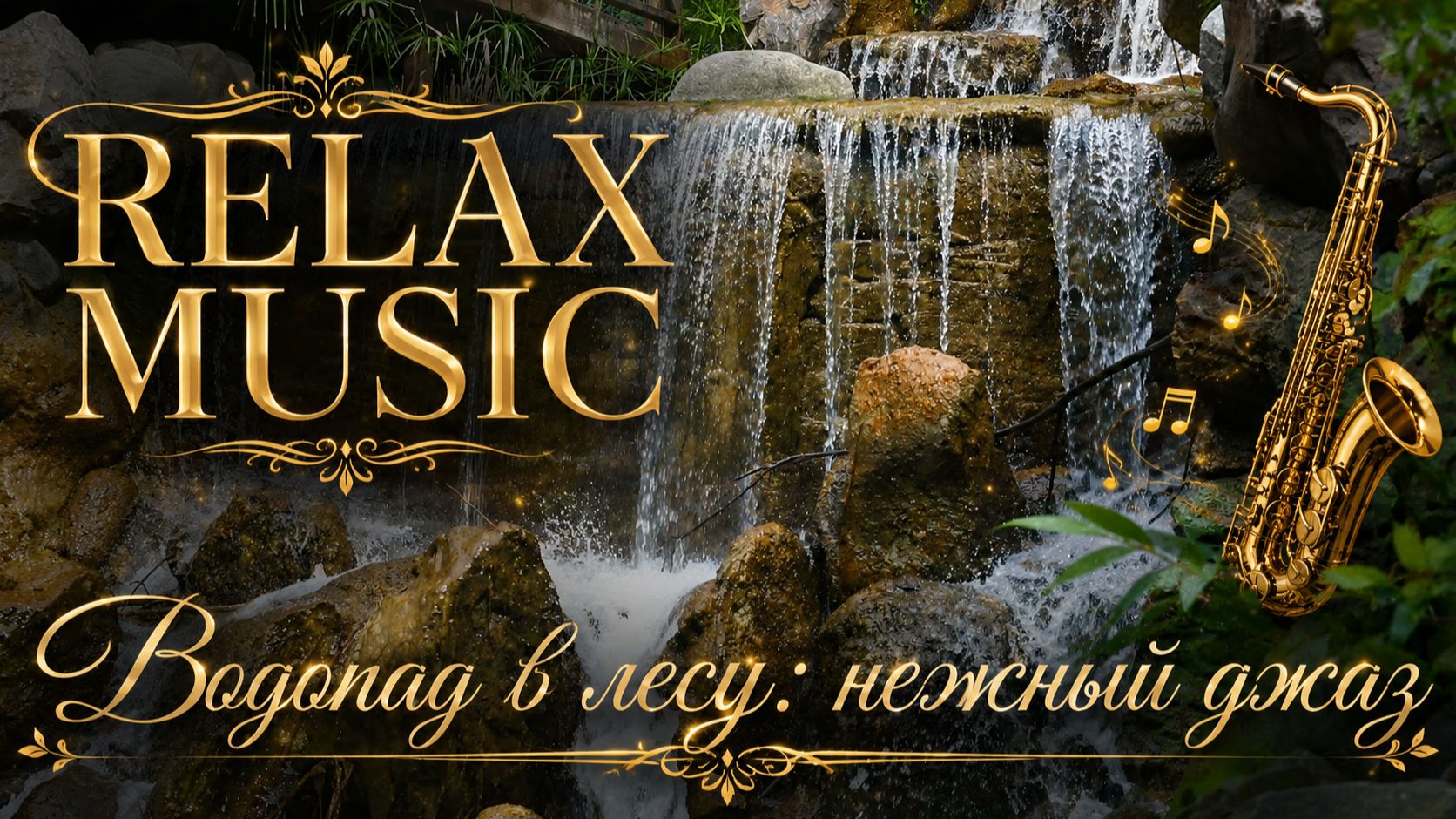 RELAX | ЗВУКИ ПРИРОДЫ И НЕЖНЫЙ ДЖАЗ — ЛЕСНОЙ ВОДОПАД, ПЕНИЕ ПТИЦ И МУЗЫКА ДЛЯ СПОКОЙСТВИЯ И ГАРМОНИИ