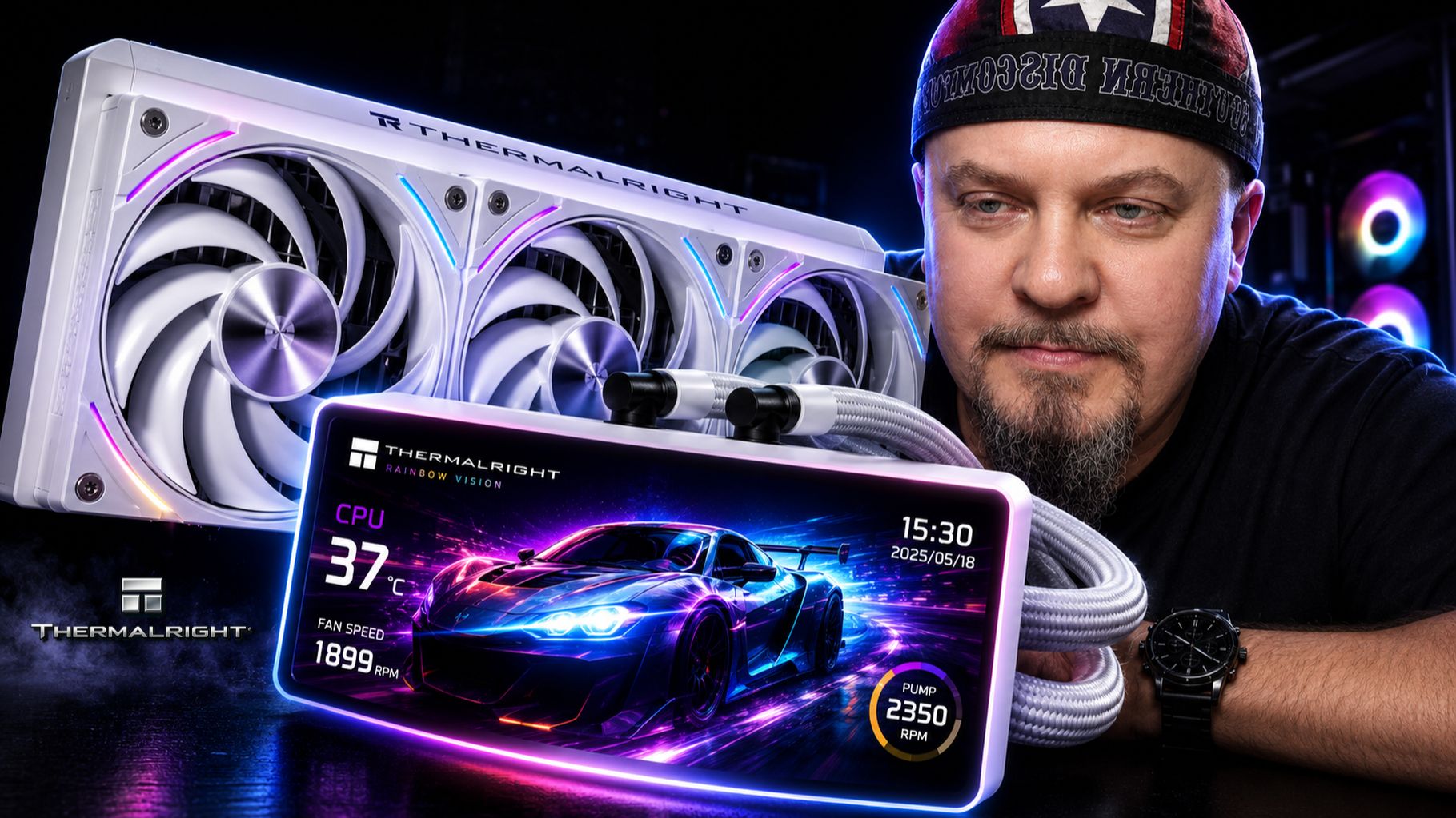 Система охлаждения Thermalright Rainbow Vision 360 Turbo ARGB WHITE Распаковка и Обзор смотреть онлайн