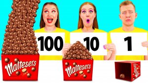100 Слоев Еды Челлендж # Забавные Кухонные Лайфхаки от DuKoDu Challenge