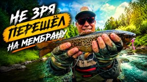 УЛОВИСТЫЙ МОРМЫШИНГ НА ЛЕСНОЙ РЕКЕ — нашёл трофейную рыбу! Первый опыт в мембранных вейдерсах