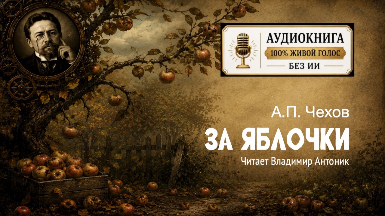 «За яблочки». А.П. Чехов. Аудиокнига. Читает Владимир Антоник