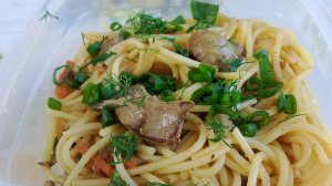СПАГЕТТИ С УТИНОЙ ПЕЧЕНЬЮ И ГРИБАМИ