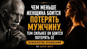 Чем меньше женщина боится потерять мужчину, тем сильнее он боится потерять её ｜ Карл Юнг
