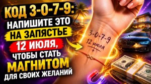 Код 3079. Напишите на запястье, чтобы стать магнитом для желаний.