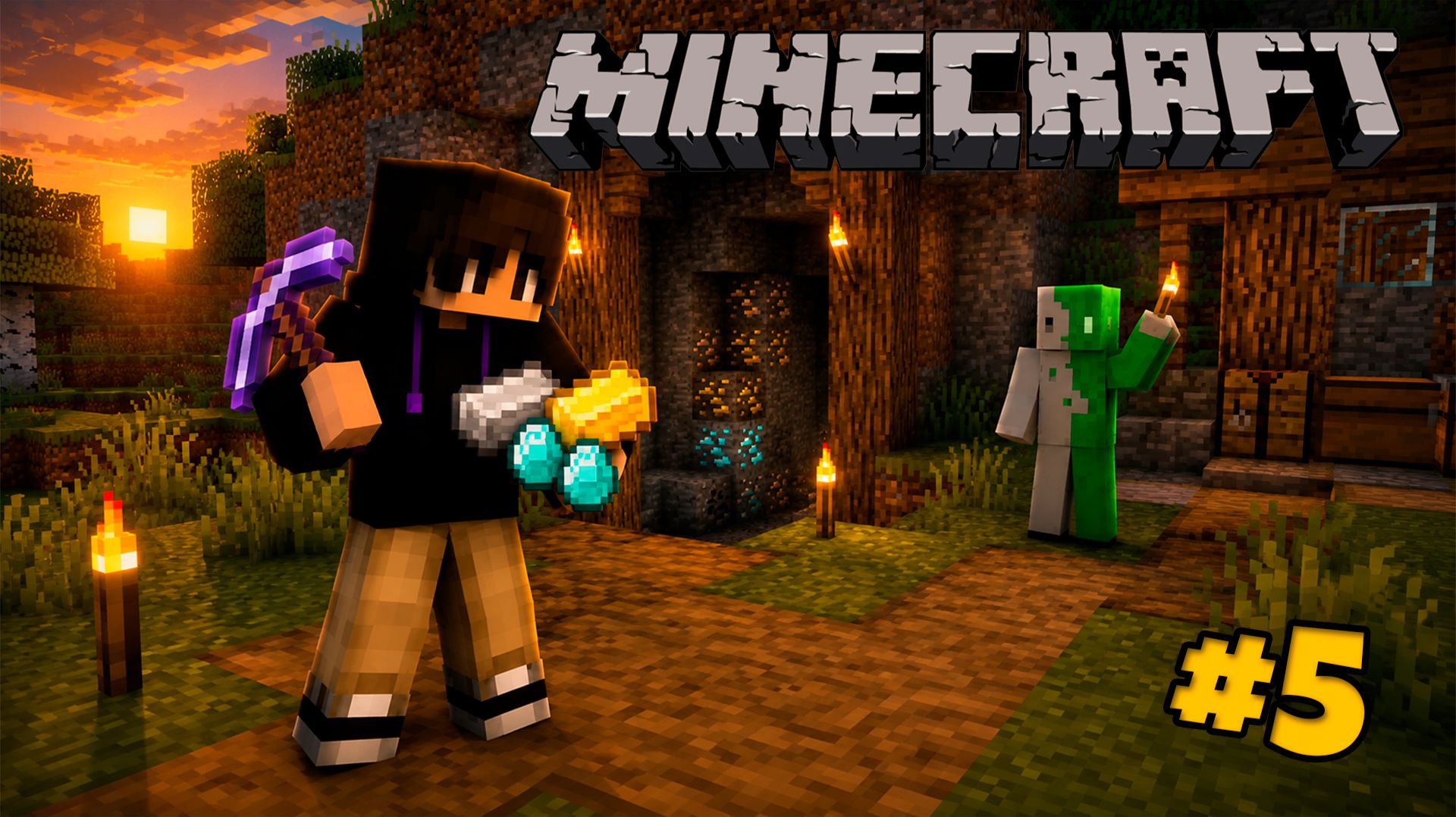 Столько ресурсов мы ещё не приносили! | Minecraft #5