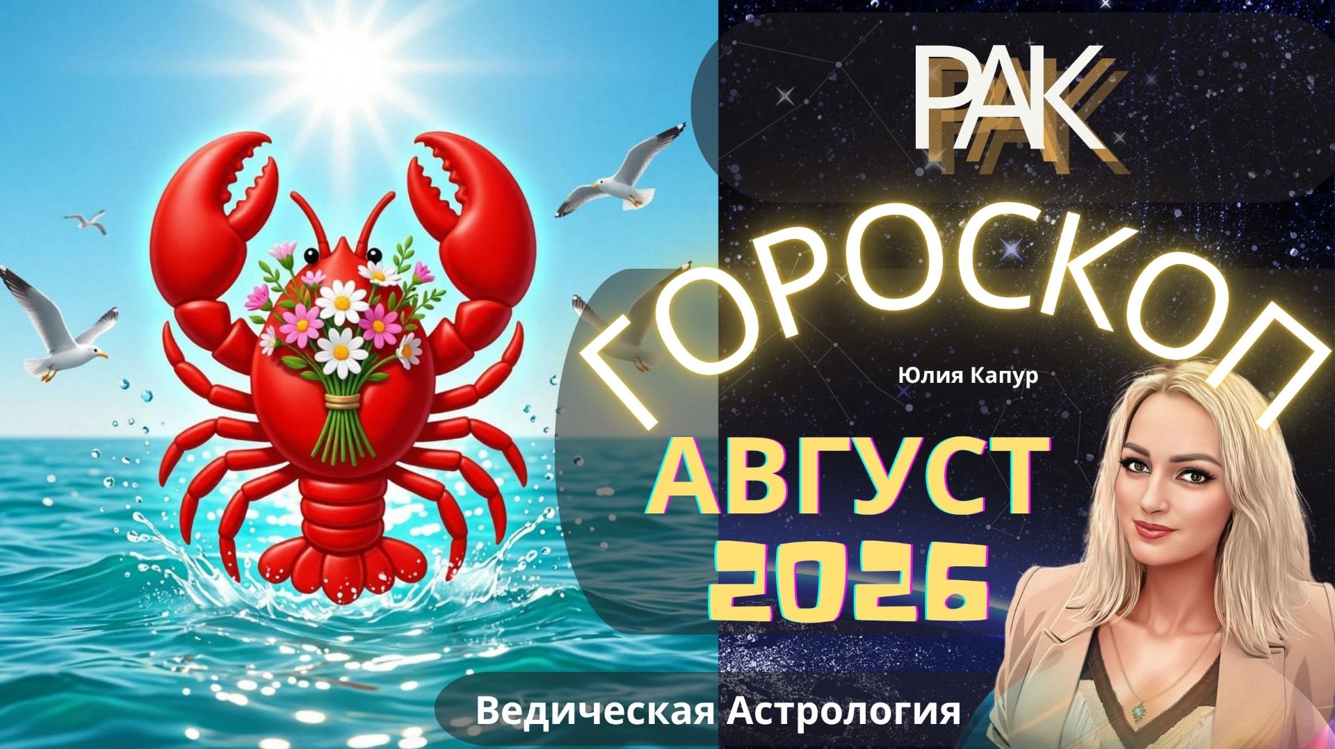 ♋Рак - гороскоп на Август 2026 года. От Юлии Капур
