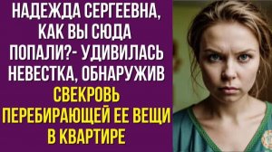 Надежда Сергеевна, как вы сюда попали - удивилась невестка, обнаружив свекровь перебирающей ее вещи