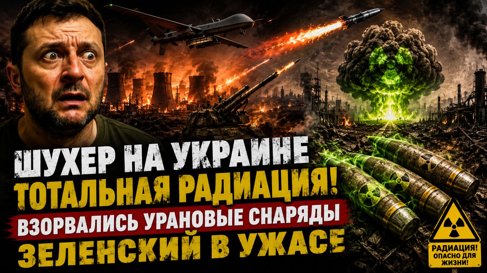⚡️💥 ШУХЕР НА УКРАИНЕ ТОТАЛЬНАЯ РАДИАЦИЯ! ВЗОРВАЛИСЬ УРАНОВЫЕ СНАРЯДЫ-ЗЕЛЕНСКИЙ В УЖАСЕ смотреть онлайн