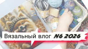 N6 Вязальный влог 2026 покупки, продвижения процессов,  проектные сумки и готовые  работы