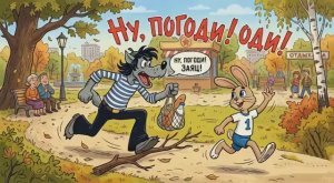 Ну погоди! В ярком осеннем парке
