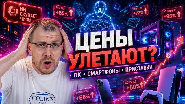Дефицит чипов возвращается: почему из-за ИИ подорожают ПК, приставки, смартфоны и гаджеты Дефицит чипов возвращается: почему из-за ИИ подорожают ПК, приставки, смартфоны и гаджеты