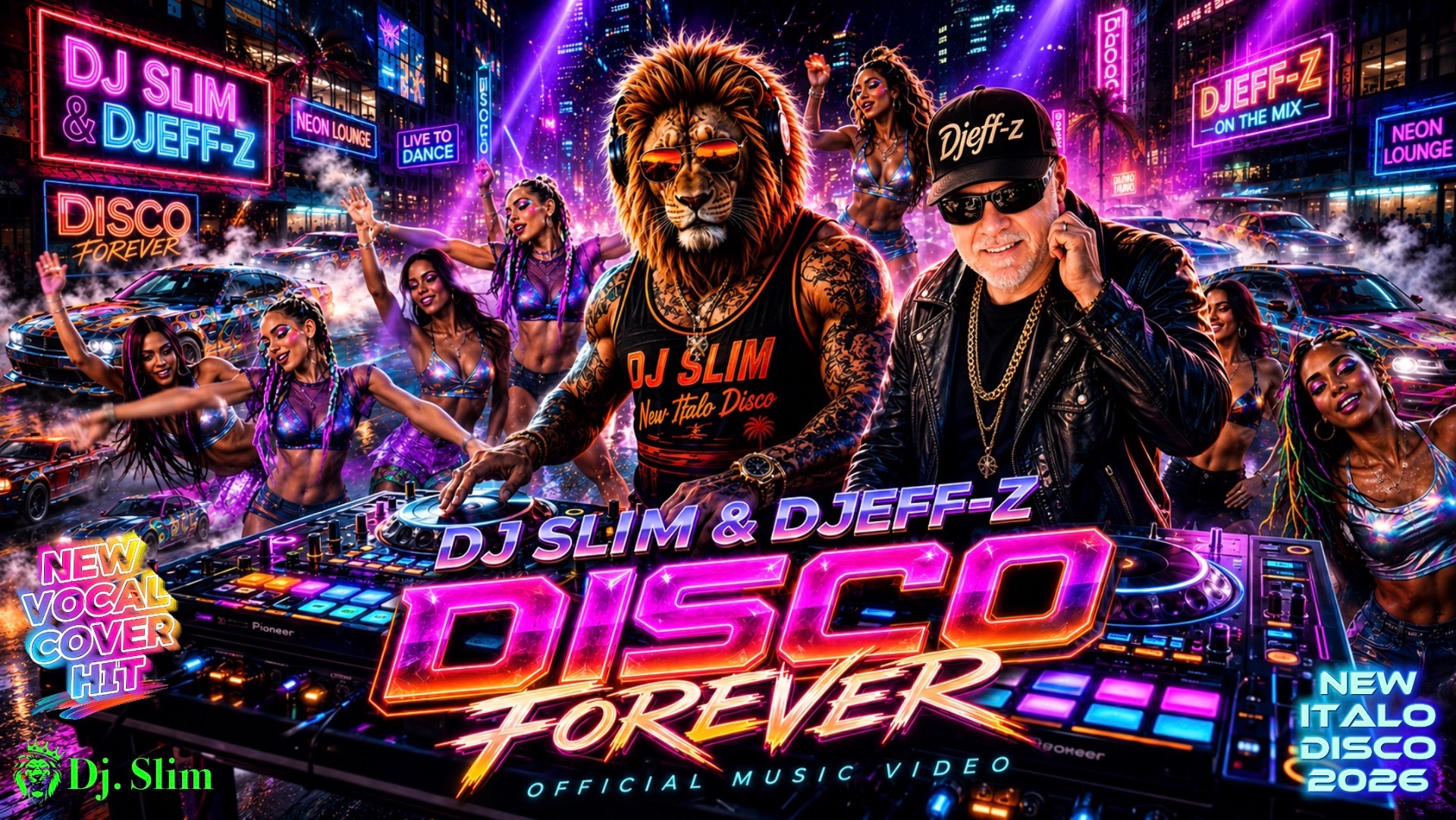 Dj. Slim & Djeff-z - Disco Forever🎵New Vocal Cover HiT🎵NEW ITALO DISCO 2026🎵 смотреть онлайн