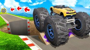 СМОЖЕТ ЛИ ЛАМБА ПРОЕХАТЬ ЧЕРЕЗ ОГРОМНУЮ ЯМУ В ГТА 5  - ЭКСПЕРИМЕНТ В GTA 5