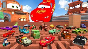 ВСЕ ТАЧКИ МОЛНИЯ МАКВИН И ЕГО ДРУЗЬЯ В БОЛЬШОМ ЛАБИРИНТЕ CARS Garry's Mod