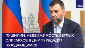 Пушилин: недвижимость беглых олигархов в ДНР передадут нуждающимся