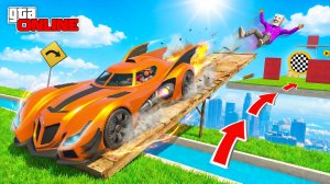 МЕНЯ КАТАПУЛЬТИРОВАЛИ!!!ПАРНЫЙ СКИЛЛ-ТЕСТ В GTA 5! КООПЕРАТИВНЫЙ ПАРКУР В ГТА 5 ОНЛАЙН