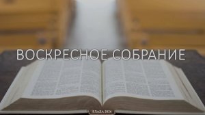 Воскресное собрание 12 июля 2026