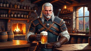 🍺 Вечерний будний день Геральта за прилавком таверны Travellersrest