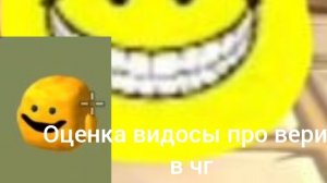 оценка видосы про верит в чг