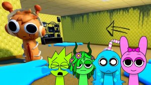 СПРУНКИ АКВА, ПИНКИ, ВИНЕРИЯ И ОВАККС СБЕГАЮТ ИЗ БЭКРУМС В ROBLOX | ИНКРЕДИБОКС СПРУНКИ