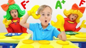 🍿 Приключение в Лего школе для детей!