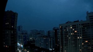 Гроза и дождь в Санкт-Петербурге 11.07.2026 (Кудрово), GoPro 13 pro, таймлапс