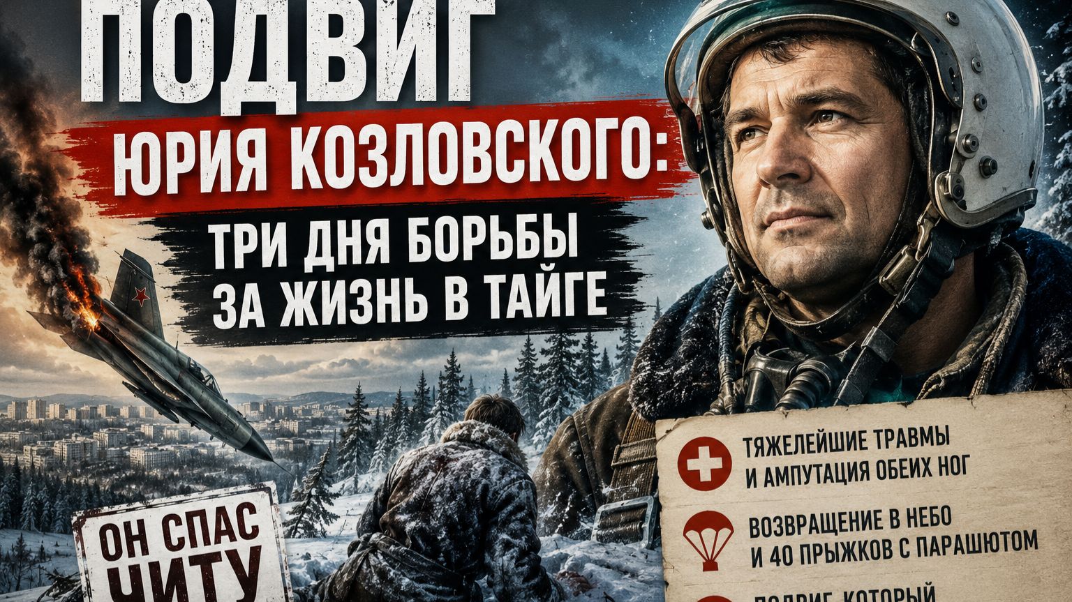 Подвиг Юрия Козловского: три дня борьбы за жизнь в тайге