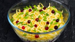 Всего 4 ингредиента! Вкуснющий Салат «Зарянка» Готовится Быстро, съедается моментально!